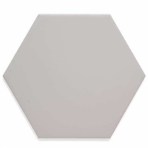 Solid 10" Silver Hexagon Tile