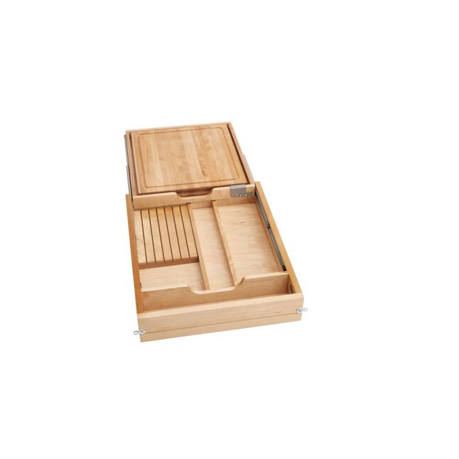 Rev-A-Shelf Maple Knife Holder/Cutting Board 21" base