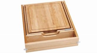 Rev-A-Shelf Maple Knife Holder/Cutting Board 21" base