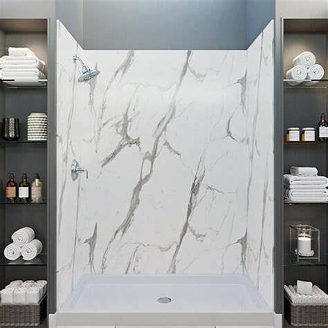 Calacatta Statuario 30x96 tongue/flat