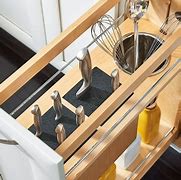 Rev-A-Shelf Base Cabinet Pullout with Knife Block and Utensil Bins