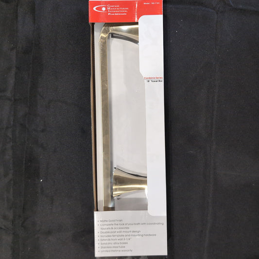 CMI 18" cardania Towel Bar Matte Gold