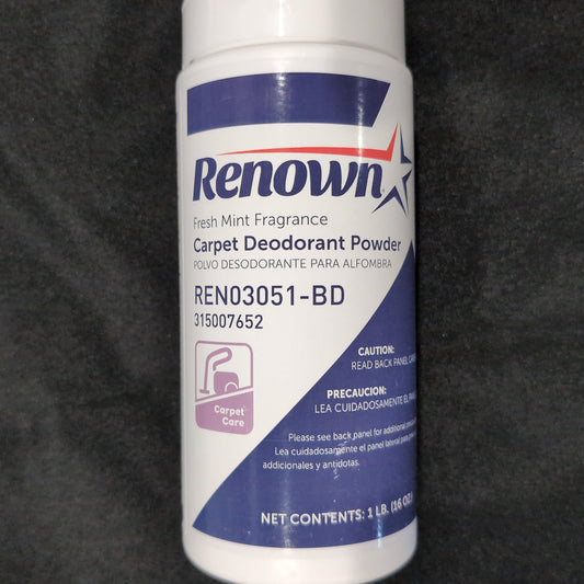 Renown 1lb Mint Carpet Deodorant Powder (bottle)