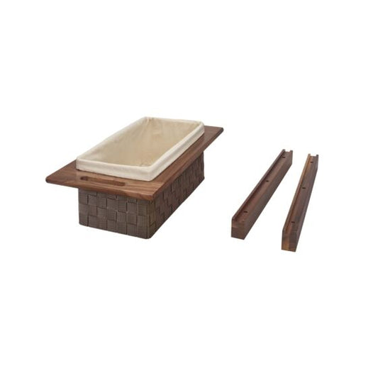 Rev-A-Shelf Woven Basket with Walnut Rails